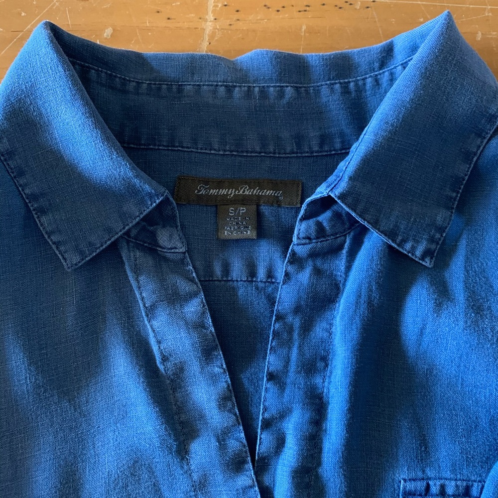 Tommy Bahama Chambray Linen Shirt - Picture 8 of 10